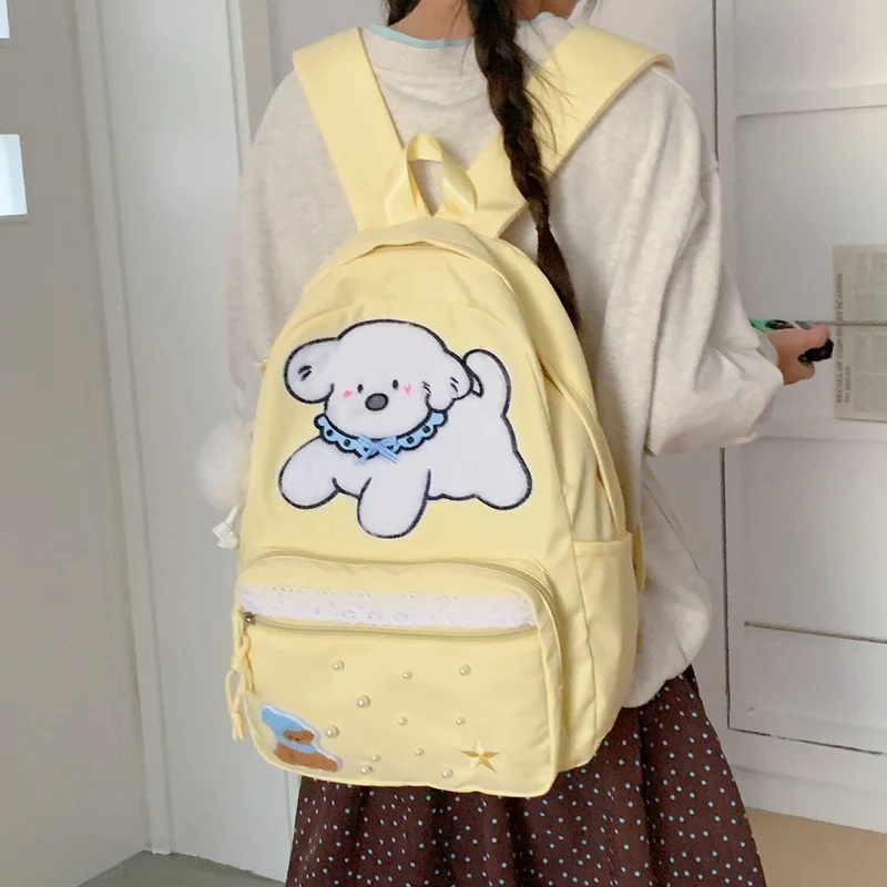 Süßer Cartoon-Charakter-Druck-Rucksack Karnz