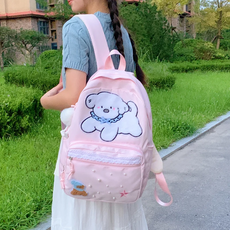 Süßer Cartoon-Charakter-Druck-Rucksack Karnz