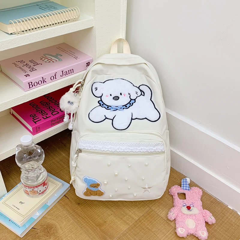 Süßer Cartoon-Charakter-Druck-Rucksack Karnz