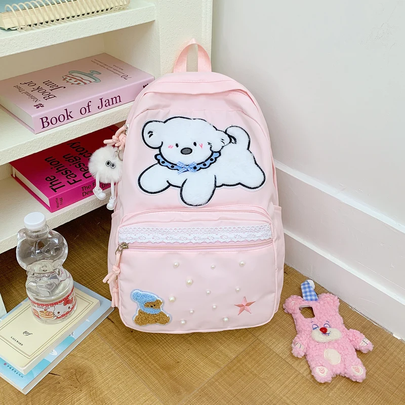 Süßer Cartoon-Charakter-Druck-Rucksack Karnz