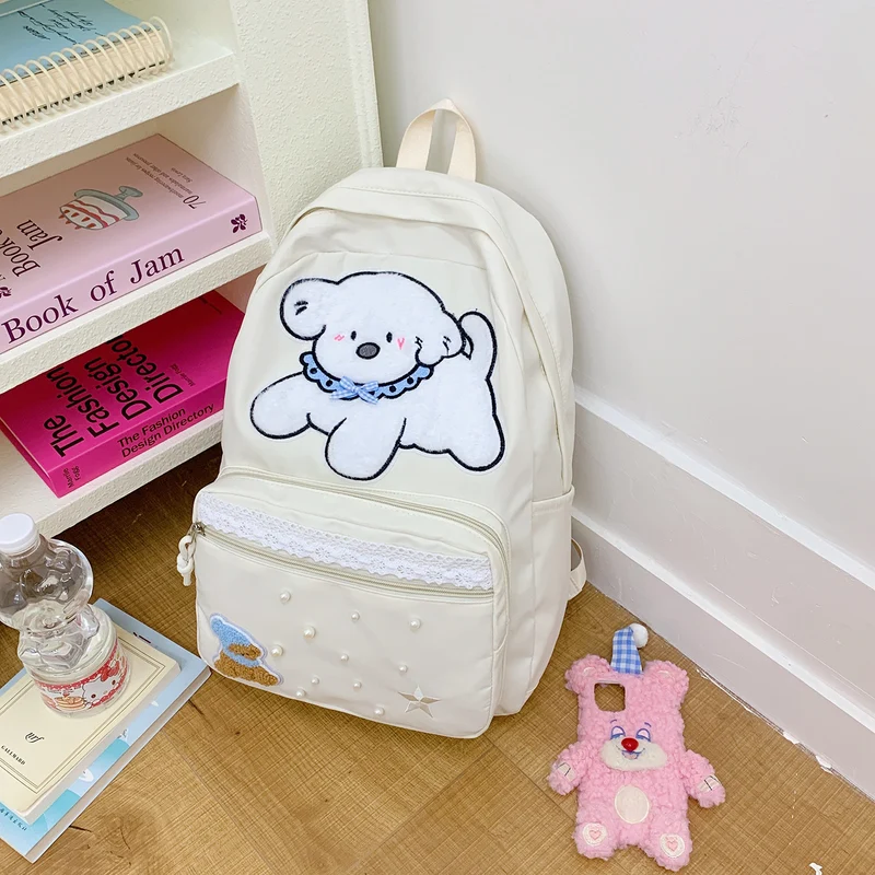 Süßer Cartoon-Charakter-Druck-Rucksack Karnz