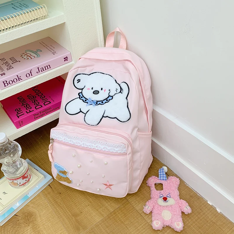 Süßer Cartoon-Charakter-Druck-Rucksack Karnz