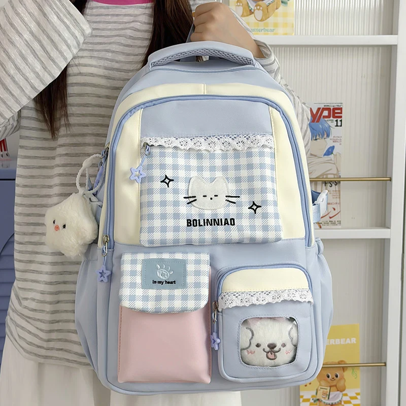 Süße Cartoon-Katzen-Themen-Rucksack Karnz