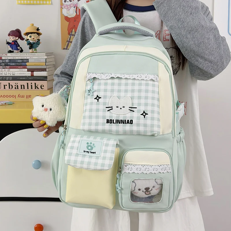 Süße Cartoon-Katzen-Themen-Rucksack Karnz