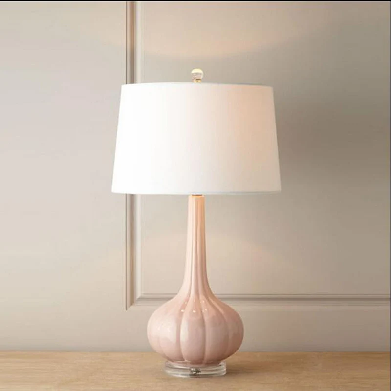 Elegante Glas Tischlampe