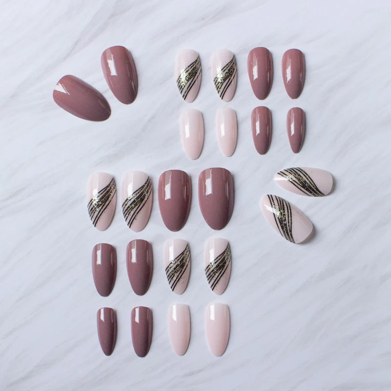 Elegantes Stiletto-Design-Nagelkunst-Set