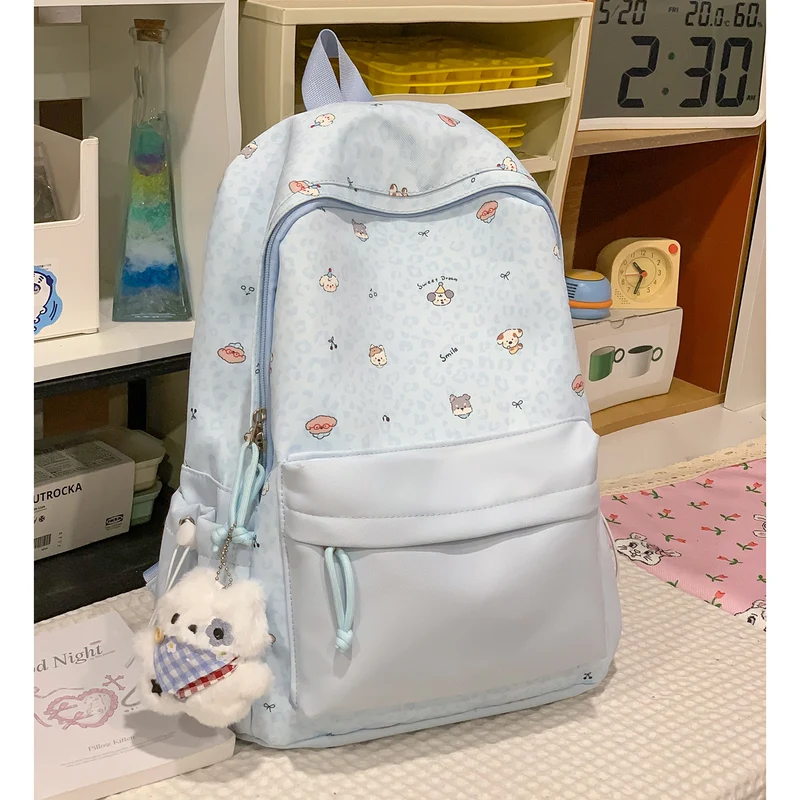 Niedlicher Cartoon Tierdruck Rucksack Karnz
