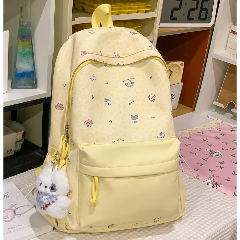 Niedlicher Cartoon Tierdruck Rucksack Karnz
