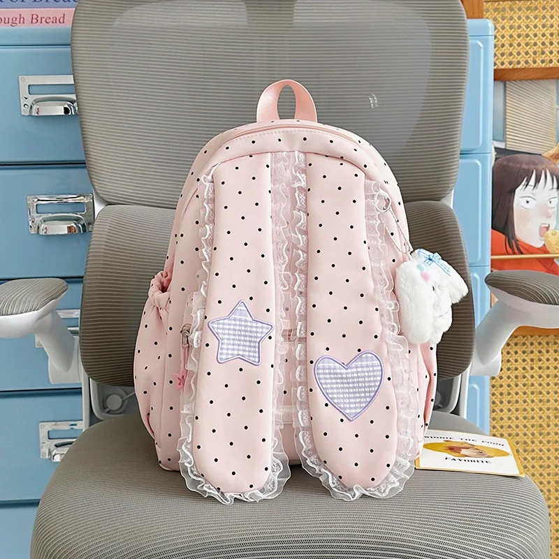 Cute Bunny-Ohr Zugbeutel Rucksack Karnz