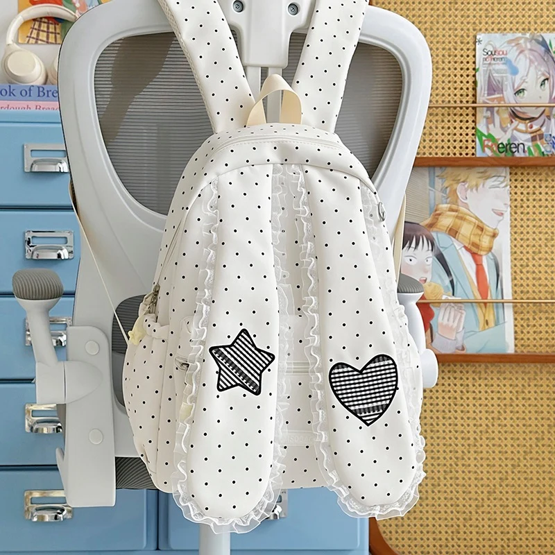 Cute Bunny-Ohr Zugbeutel Rucksack Karnz