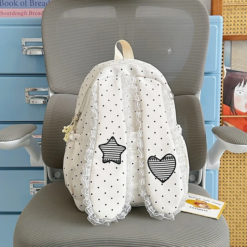 Cute Bunny-Ohr Zugbeutel Rucksack Karnz