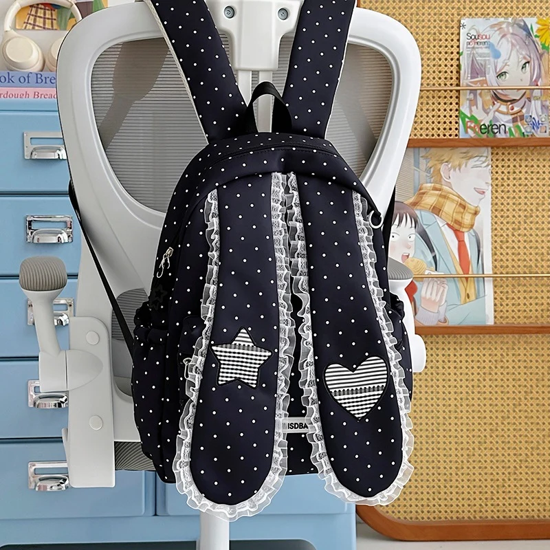 Cute Bunny-Ohr Zugbeutel Rucksack Karnz
