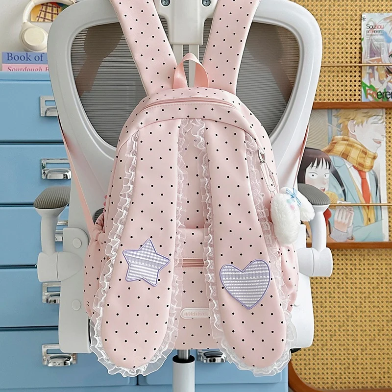 Cute Bunny-Ohr Zugbeutel Rucksack Karnz