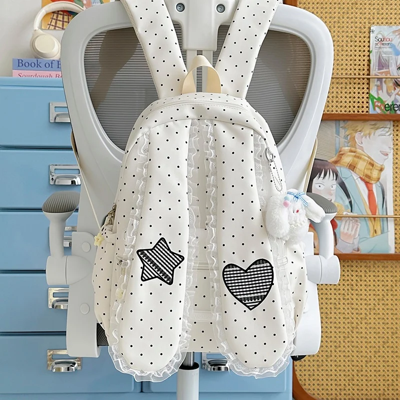 Cute Bunny-Ohr Zugbeutel Rucksack Karnz