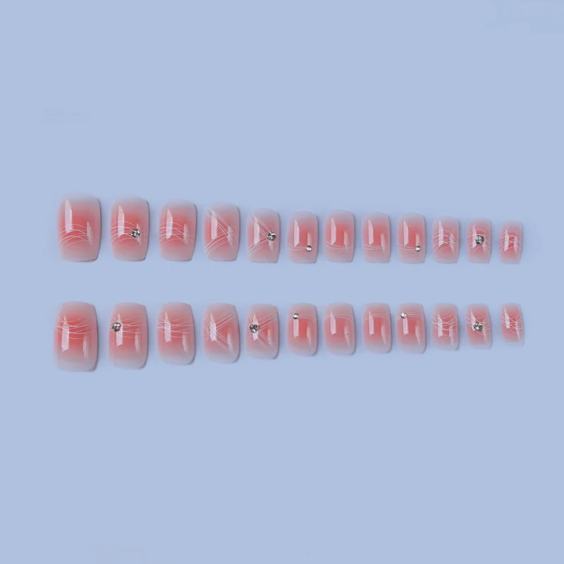 Elegantes Strass-Nagelkunst-Set