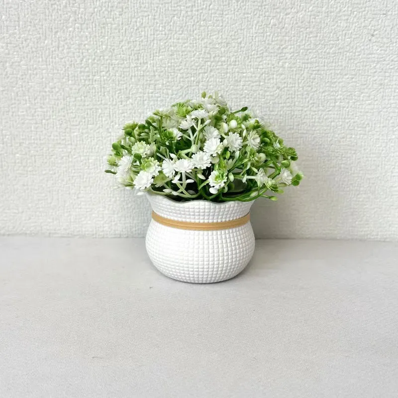 Dekorative Miniatur Kunstblumen Arrangement