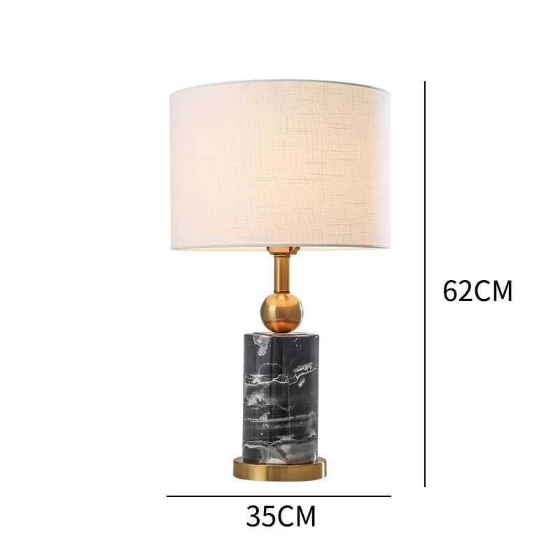 Elegante dekorative Tischlampe mit Marmorbasis
