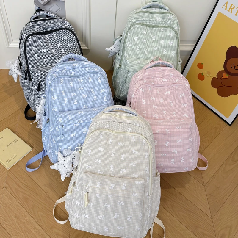 Niedliches, mit Schleifen verziertes Casual-Rucksack Karnz