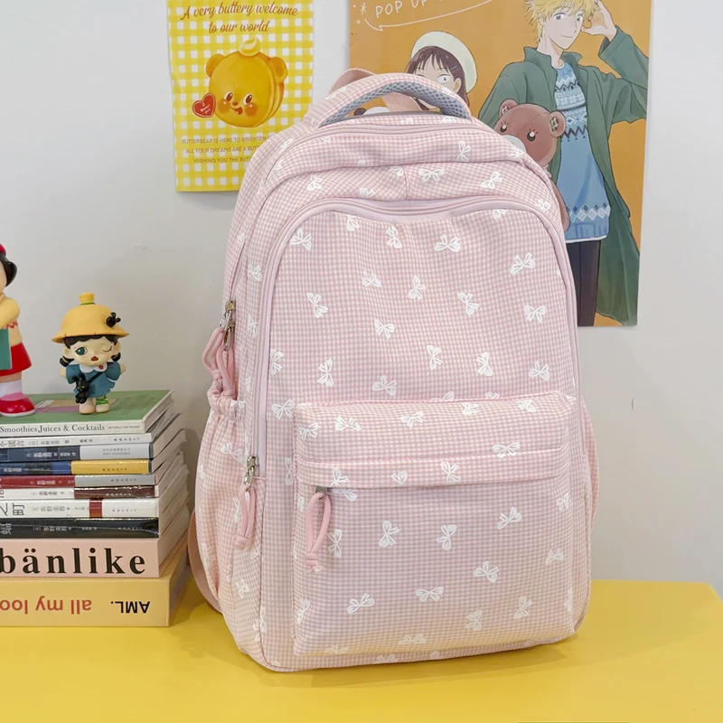 Niedliches, mit Schleifen verziertes Casual-Rucksack Karnz