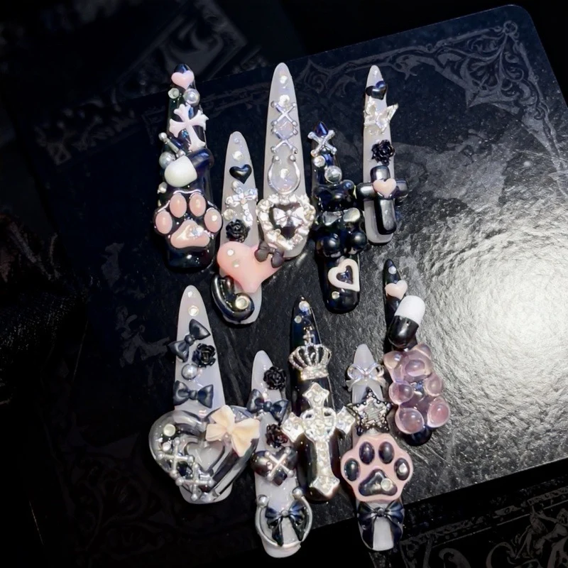 Künstlerisches Gothisches Nagelkunstset