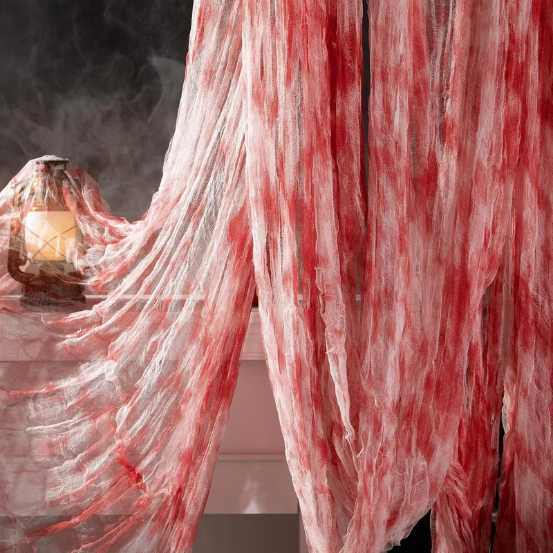 Großformatige Musselin-Stola aus feinem Baumwollgaze