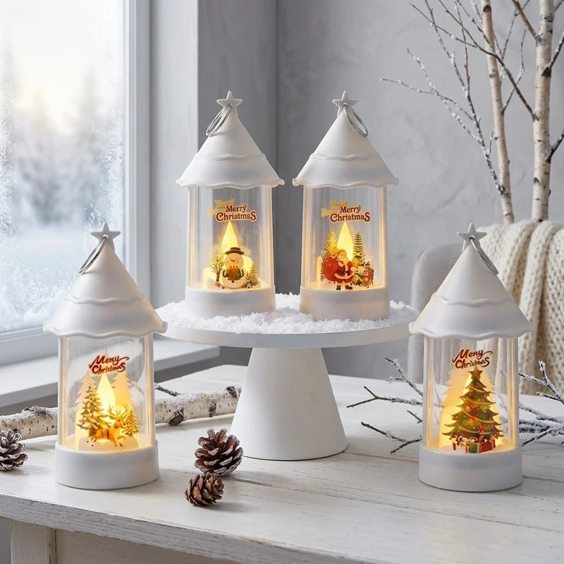 Weihnachtslaterne mit LED-Beleuchtung