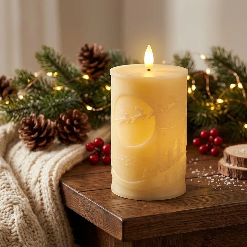 Weihnachtsdekorative LED-Kerze