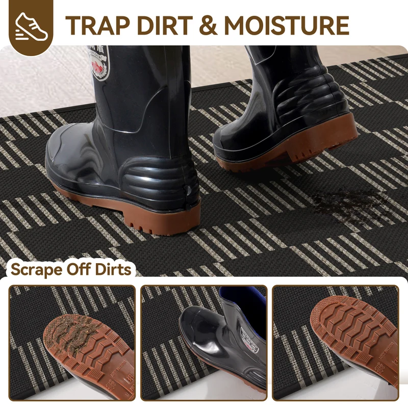 Stylische Karierter Innenbereich Teppich
