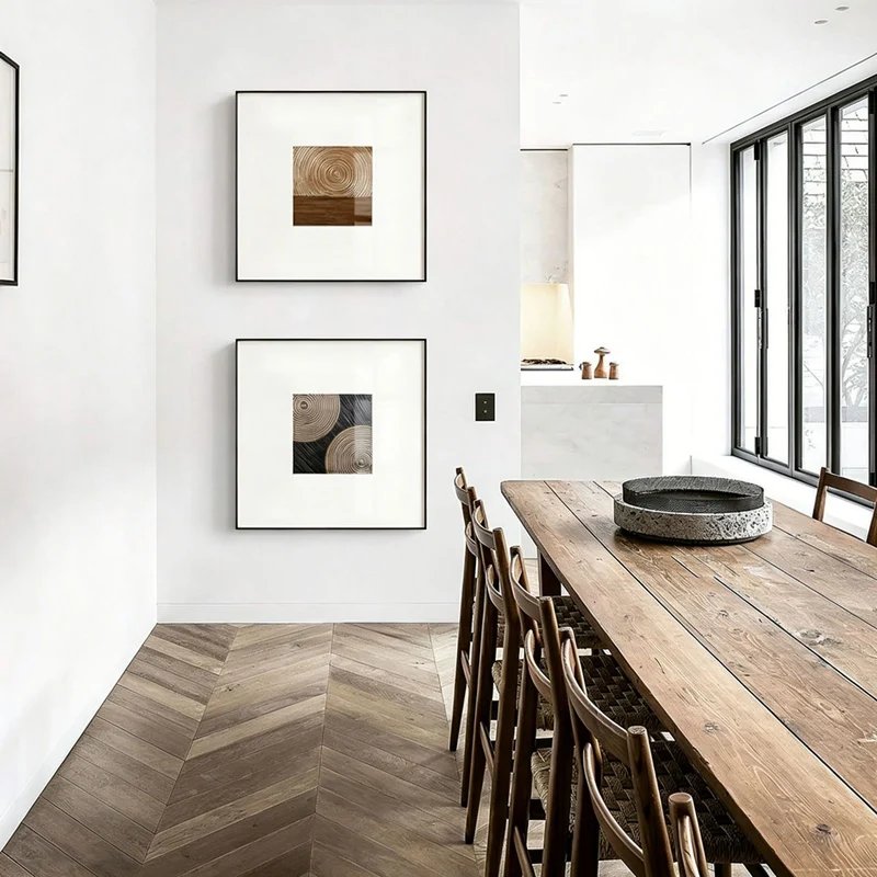Rahmen Geometrische Leinwand Wandkunst