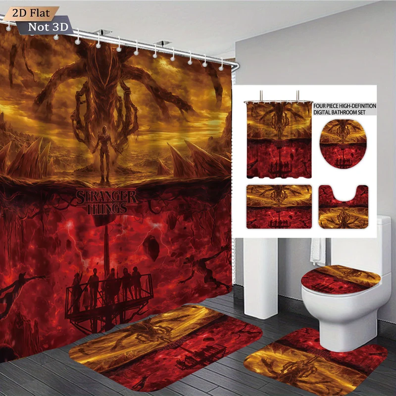 Digitales Badezimmer-Set Skanto mit Stranger Things Abenteuer-Thema