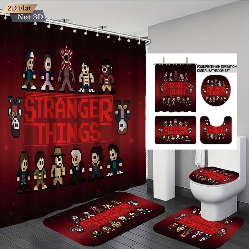 Digitales Badezimmer-Set Skanto mit Stranger Things Abenteuer-Thema