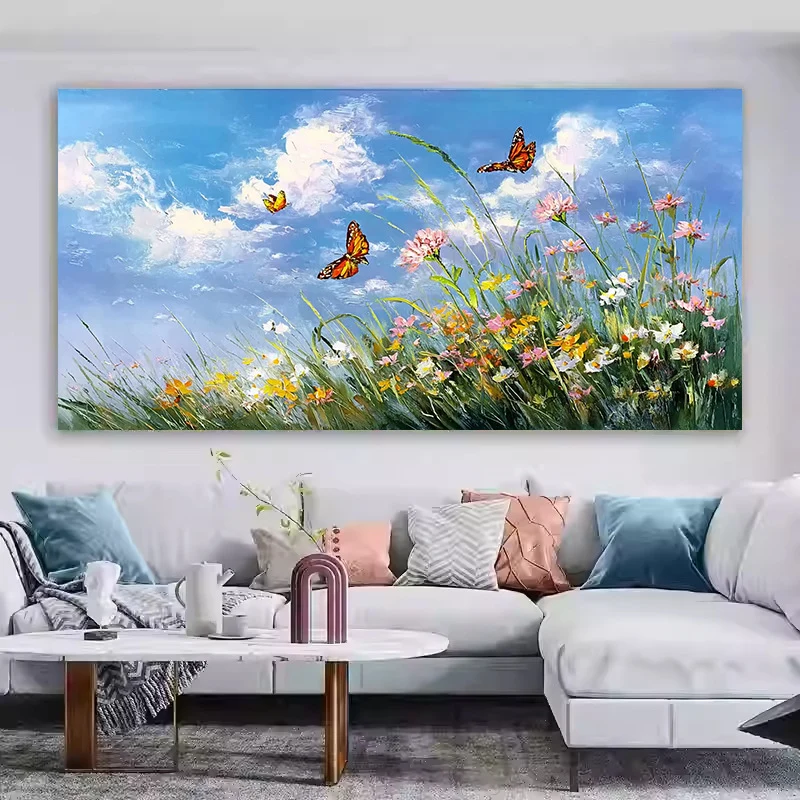 Florale Landschaft Leinwandkunst