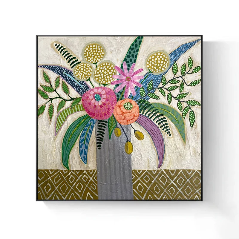 Florale dekorative Leinwandkunst