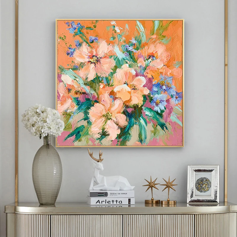 Dekorative florale Leinwandkunst für Wände
