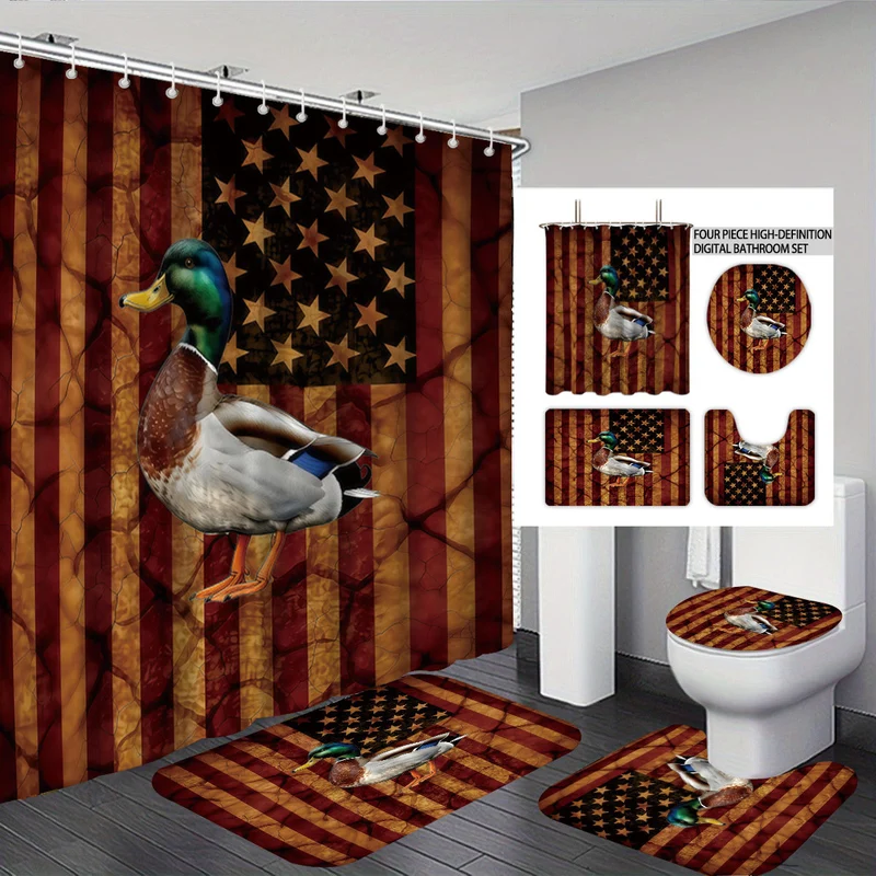 Digitales Badezimmer-Set Skanto mit Entenmotiv