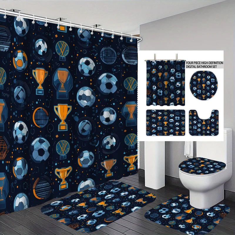 Badezimmer-Deko-Set Skanto mit Basketball-Thema