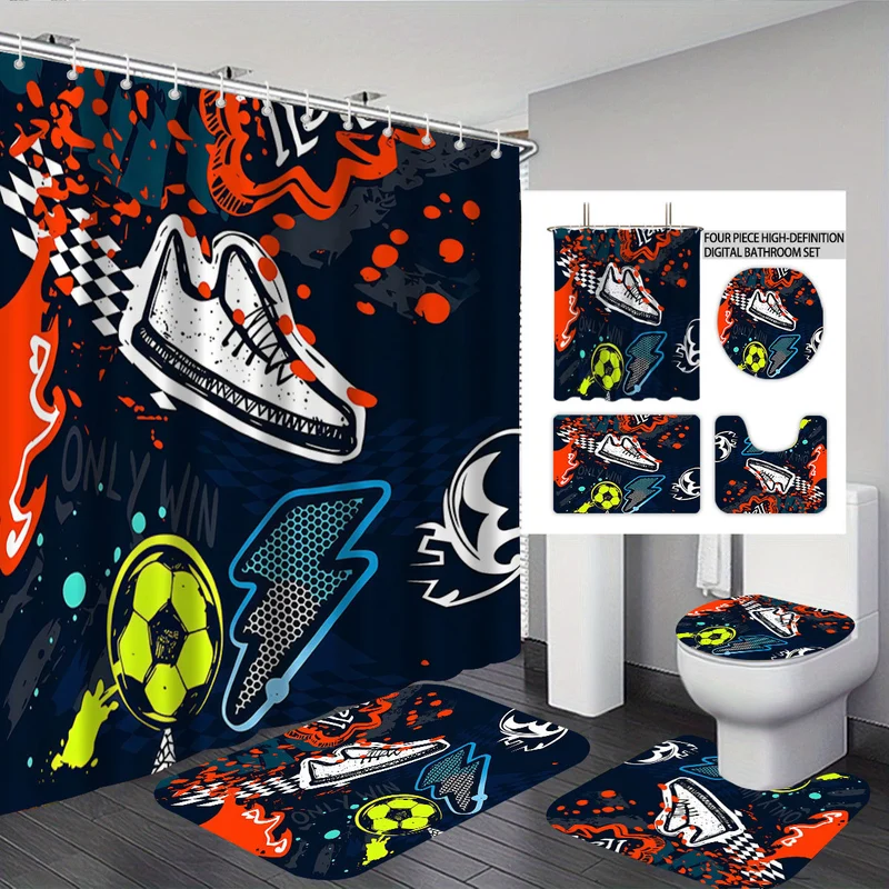 Badezimmer-Deko-Set Skanto mit Basketball-Thema
