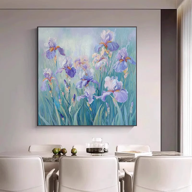 Elegante florale Leinwandkunst für Zuhause