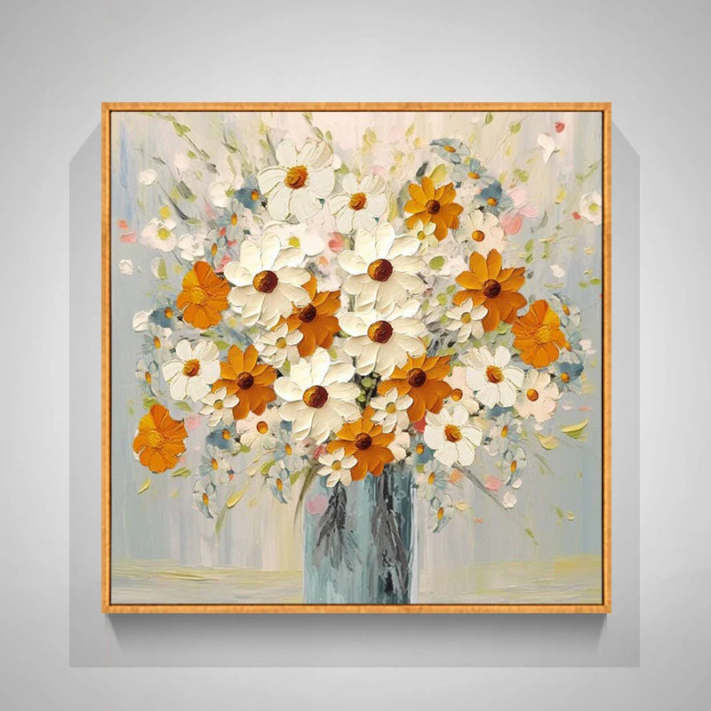 Florales Bouquet Leinwand-Kunstwerk für Innenräume