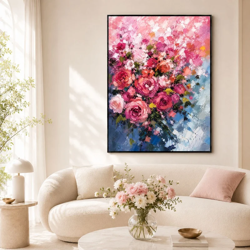 Floral Abstract Leinwandkunst