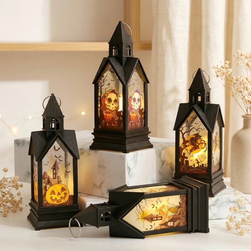 Kürbisförmige Halloween-Laterne