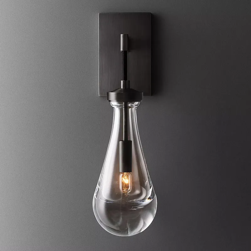 Elegante Glas Wandlampe