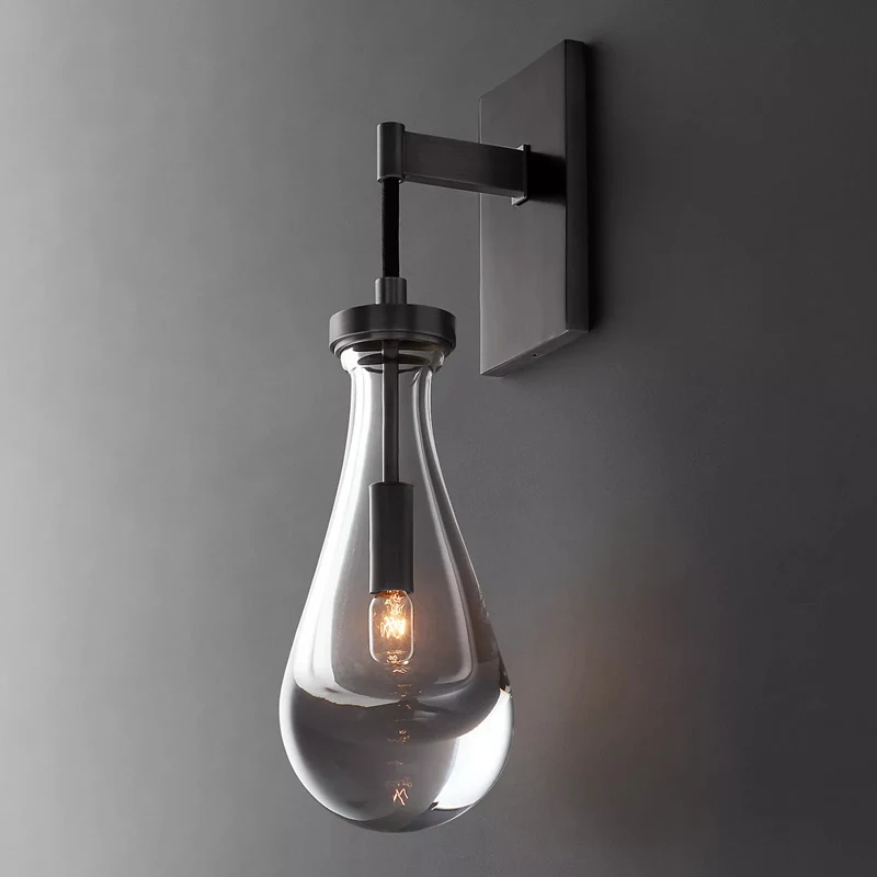 Elegante Glas Wandlampe