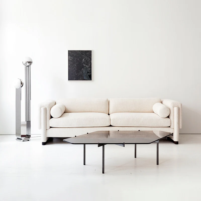 Moderner minimalistischer Stehlampe mit doppelten Globus