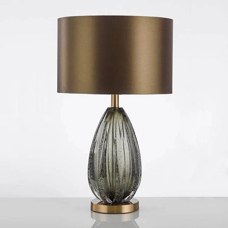 Elegante Glas Akzent Tischlampe