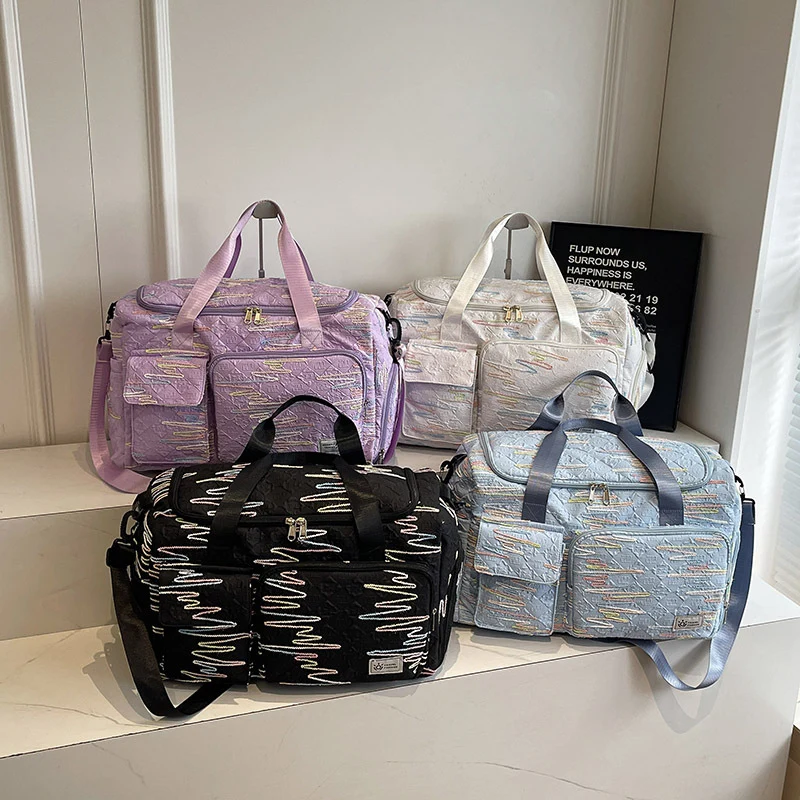 Bestickte Wochenend-Duffle Brehn