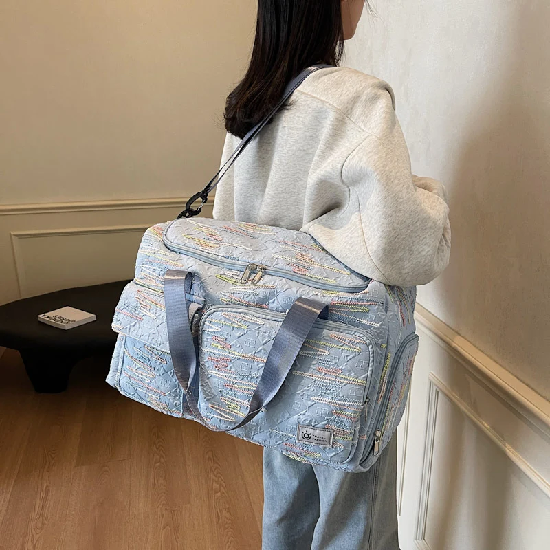 Bestickte Wochenend-Duffle Brehn