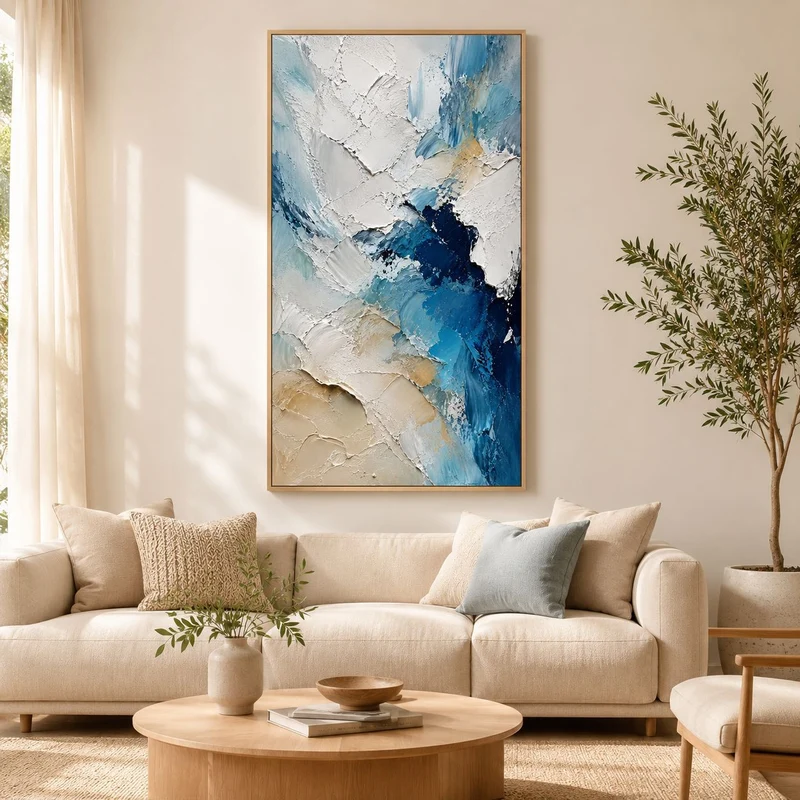 Moderne Texturierte Acryl Wandkunst