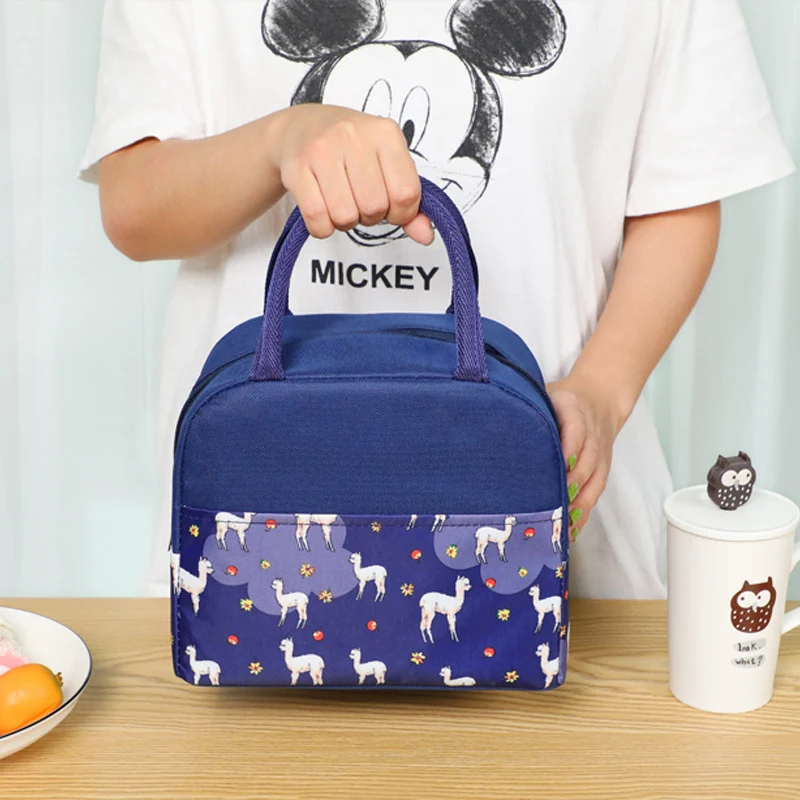 Isolierte Lunchtasche mit trendigem Flamingo-Muster Skanto