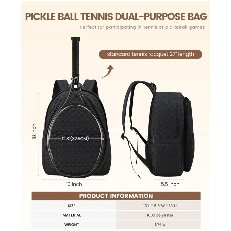 Sportlicher Tennisrucksack mit isolierten Fächern Skanto
